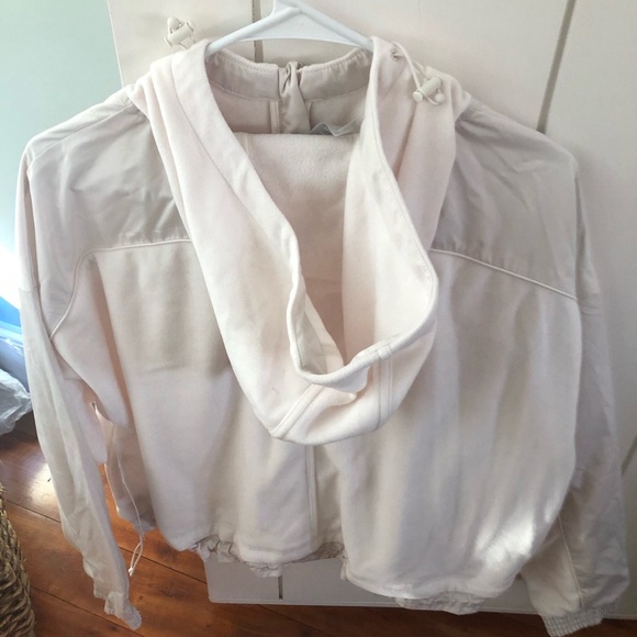 NWT Athleta Zion Microfleece Half Zip Jacket - Pearl White - Women’s Size M - Picture 3 of 13